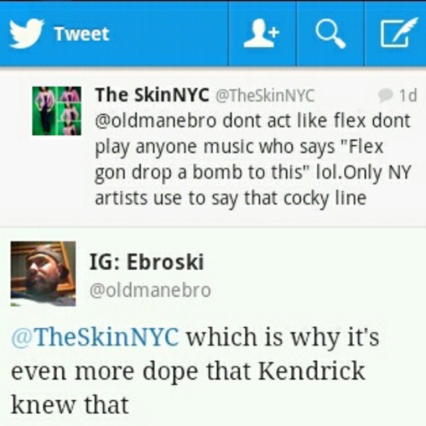 Hot 97 Program Director Ebro's take on Kendrick Lamars "Flex gon Drop a Bomb To This" line