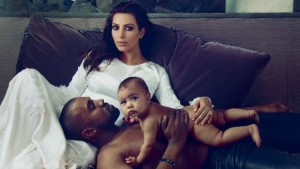 A candid and touching snapshot of Kim K, Kanye and North West for Vogue's April 2014 issue