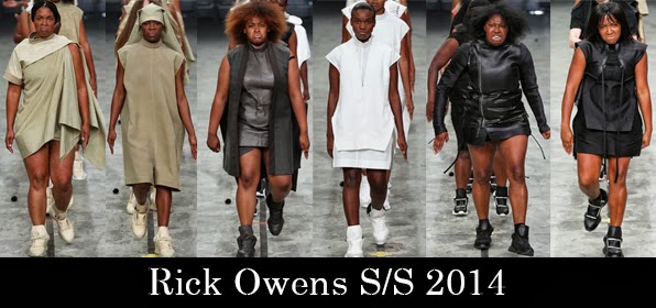 Rick Owens 2014 Spring Runway Collection in Paris