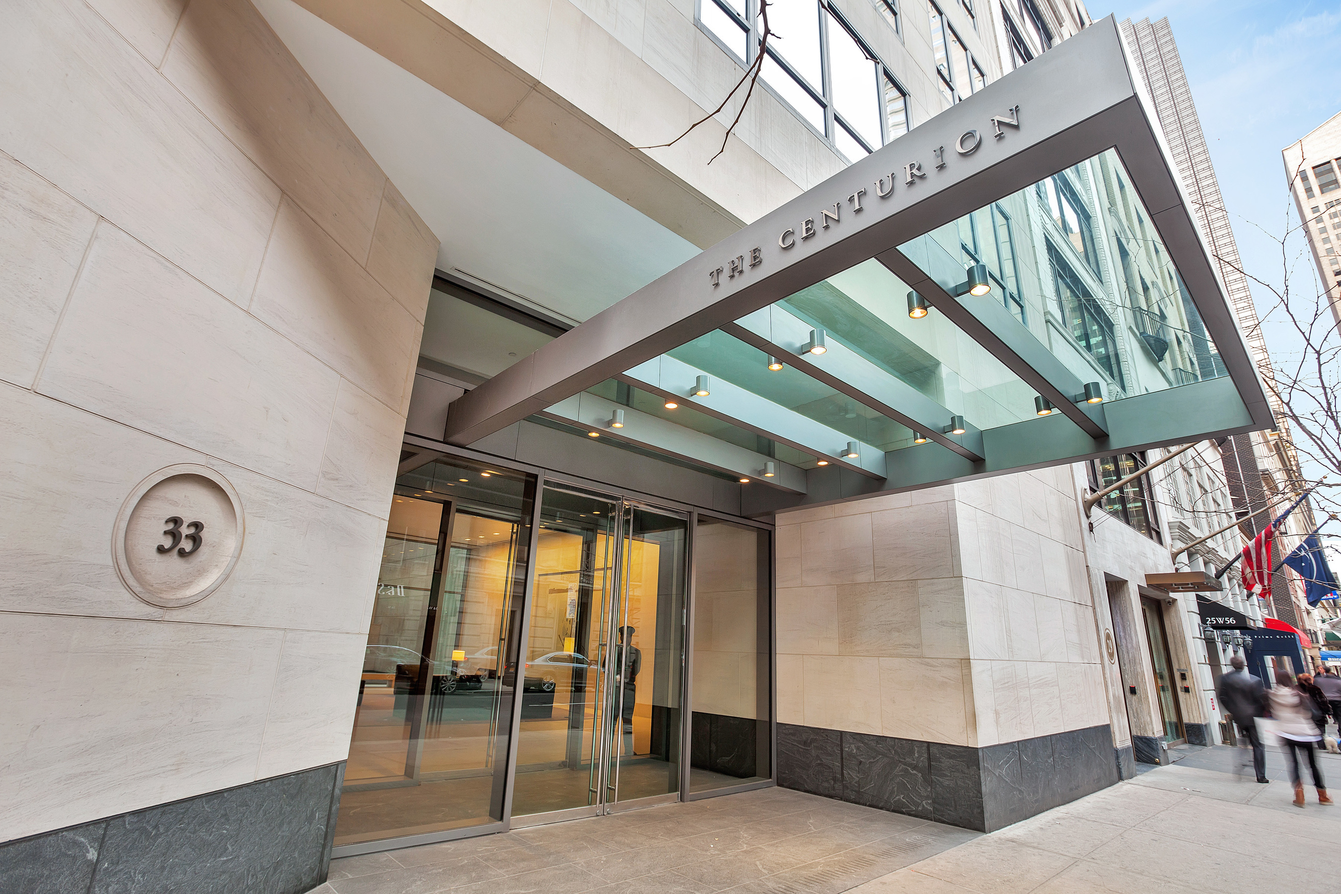 Entrance of The Condominium Condominium at 56th Street in New York (PRNewsFoto/The Centurion Condominium)