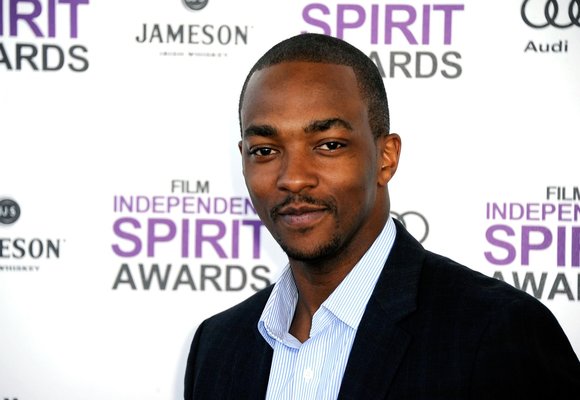 Anthony Mackie as the Falcon in Captain America: The Winter Soldier