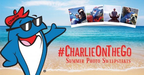 Smile and say "Charlie"...snap a selfie with StarKist or Charlie the Tuna and tag with #CharlieOnTheGo for a chance to win! (PRNewsFoto/StarKist Co.)