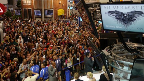 The crowd at HBO's Comic-Con "Game of Thrones" panel. Photo Credit: HBO