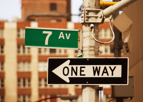 7th Avenue Street Sign in New York - Manhattan
