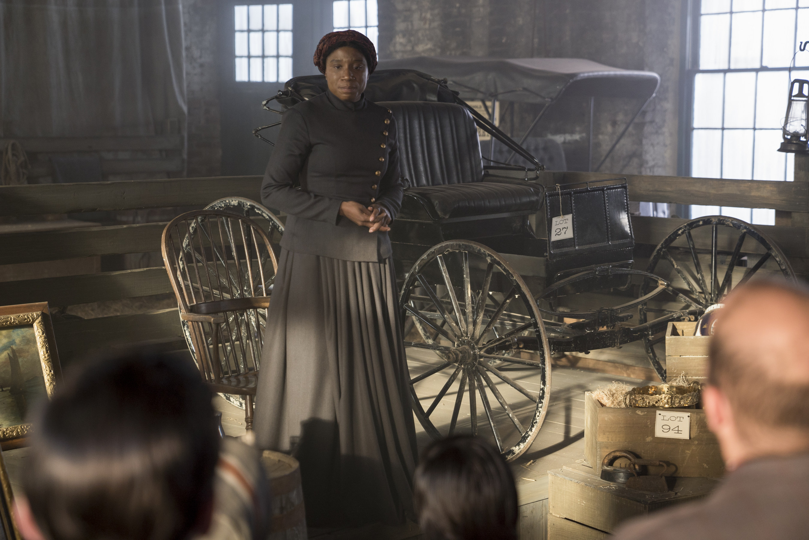 Aisha Hinds as Harriet Tubman on WGN America's "Underground" (PRNewsFoto/WGN America)